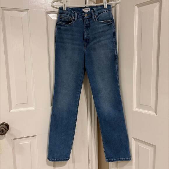Good American Denim - Good American Good Curve Straight Super High-Rise Compression Jeans